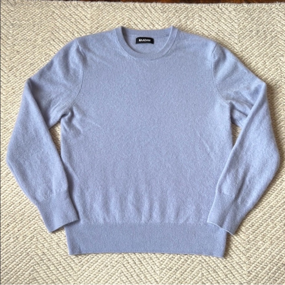 Naadam Women's Light Blue Crewneck Sweater